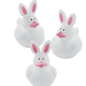 Set of 3 Easter Bunny Rubber Ducks